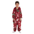 Snuggs Kids Blanket Onesie Red Christmas Deer